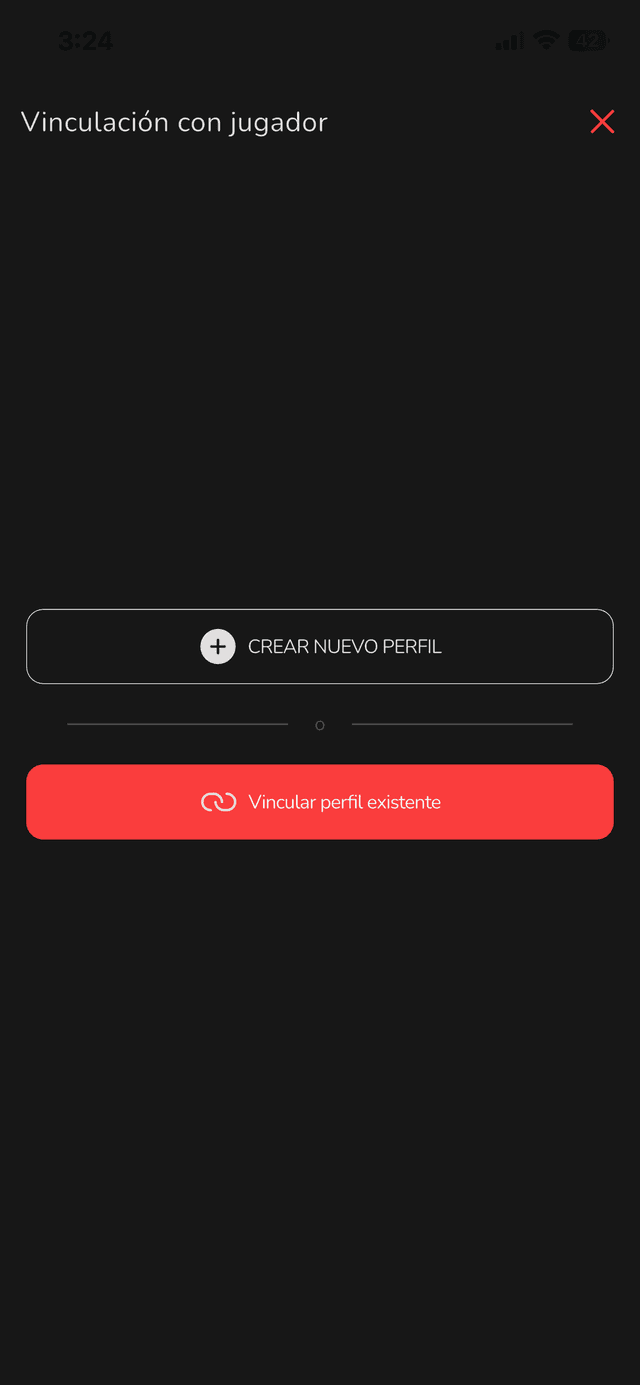 Vincular perfil de jugador