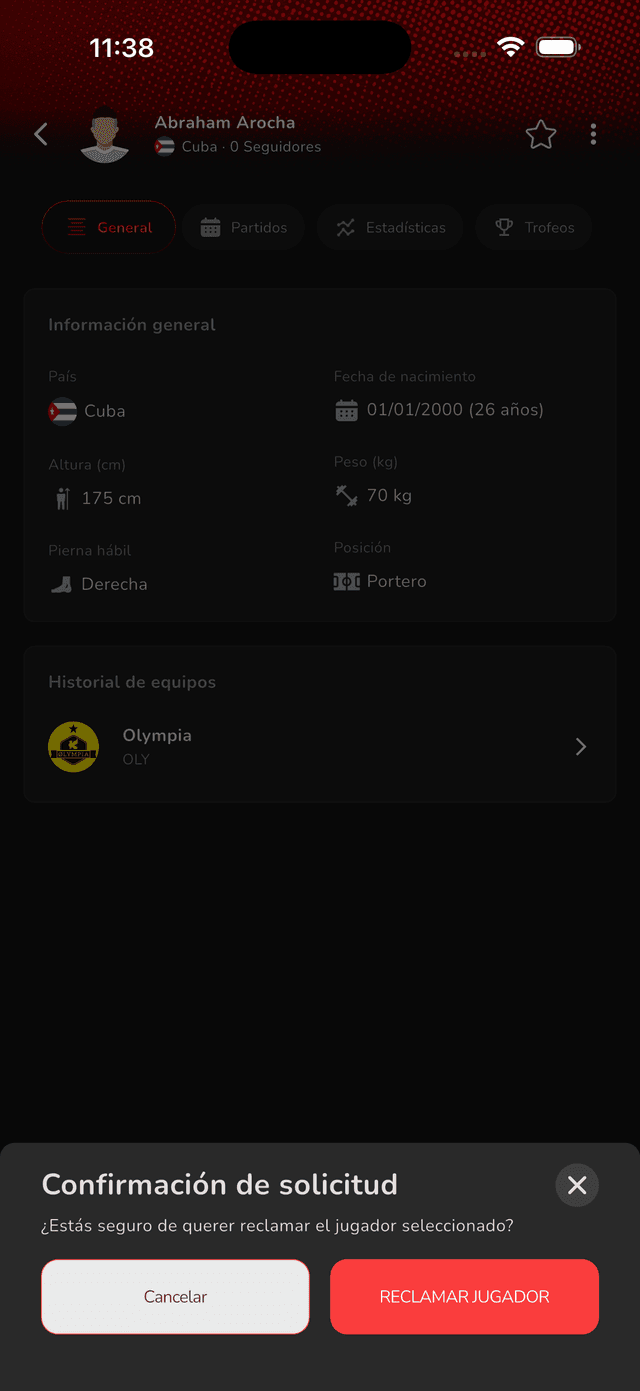 Vincular perfil de jugador 2