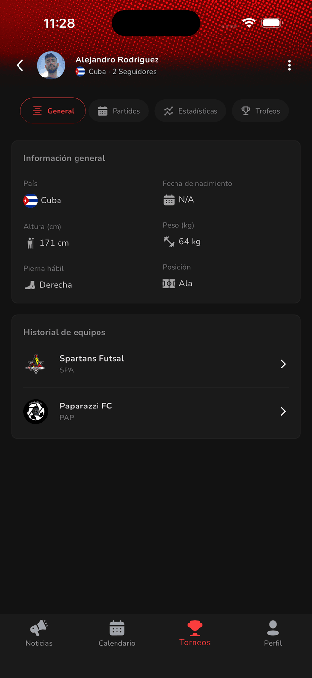 Perfil de jugador